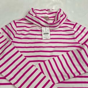 Kids (girls) Turtleneck pink and white te striped dress (brand new with tags)